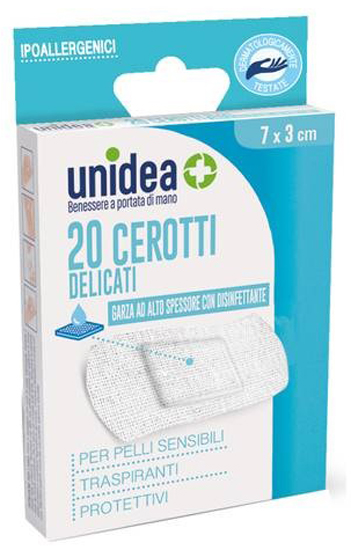 CEROTTO UNIDEA MISURA GRANDE 7X3 CM TESSUTO NON TESSUTO 20 PEZZI - Apotecalab srl