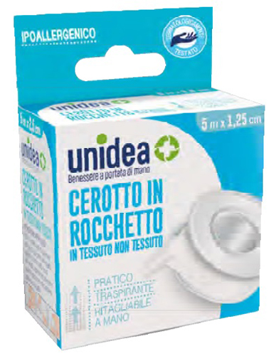CEROTTO IN ROCCHETTO UNIDEA TESSUTO NON TESSUTO M 5X1,25 CM 1 PEZZO - Apotecalab srl