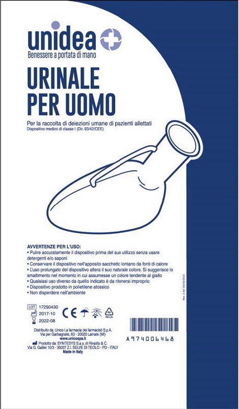 URINALE PER UOMO UNIDEA DA 1000 ML - Apotecalab srl