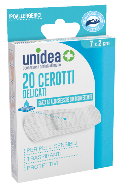 CEROTTO UNIDEA TESSUTO NON TESSUTO MEDI 7X2 CM 20 PEZZI - Apotecalab srl