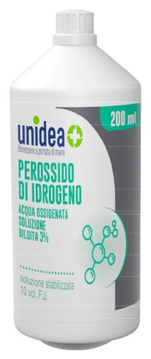 UNIDEA PEROSSIDO DI IDROGENO 10 VOLUMI 200 ML - Apotecalab srl