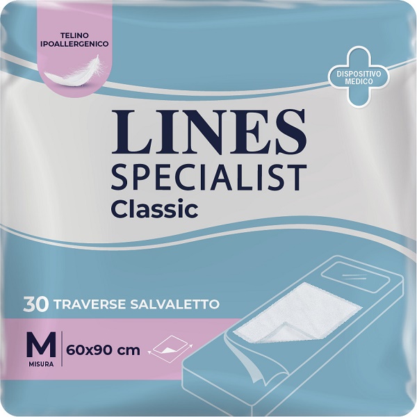 TRAVERSA ASSORBENTE LINES SPECIALIST CLASSIC MISURA 60X90 CM 30 PEZZI - Apotecalab srl