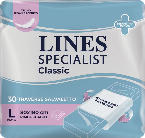 TRAVERSA LINES SPECIALIST CLASSIC 80X180 CM 30 PEZZI - Apotecalab srl
