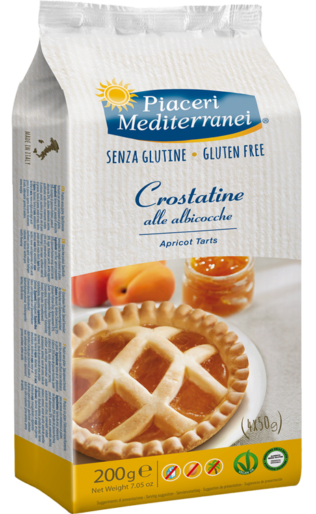PIACERI MEDITERRANEI LE BONTA' DEL MATTINO CROSTATINE ALL'ALBICOCCA 4 X 50 G - Apotecalab srl