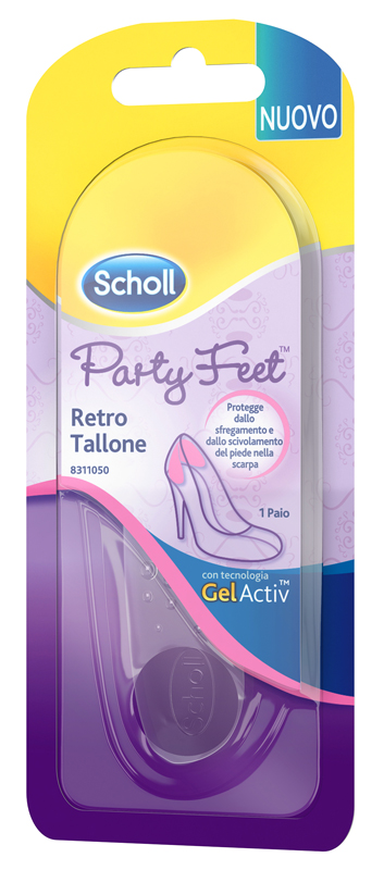 PLANTARE ORTOPEDICO PER RETRO TALLONE PARTY FEET SCHOLL GEL ACTIV 1 PAIO - Apotecalab srl