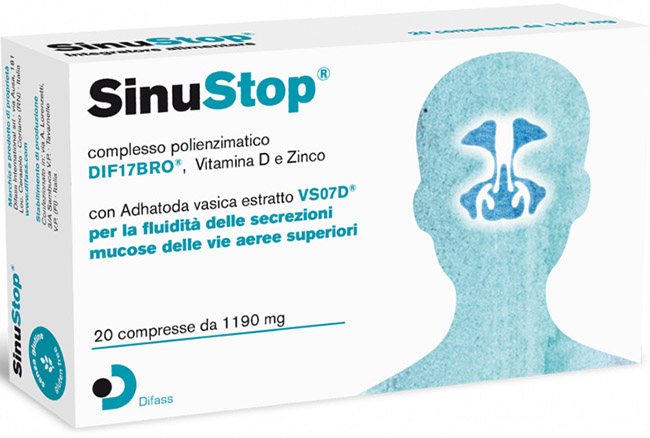 SINUSTOP 20 COMPRESSE DA 1190 MG - Apotecalab srl