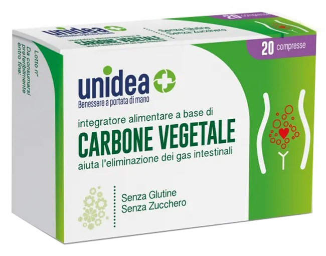 UNIDEA CARBONE VEGETALE 20 COMPRESSE - Apotecalab srl
