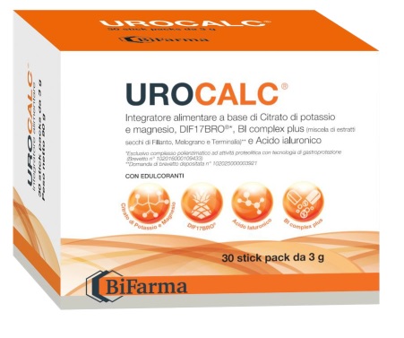 UROCALC 30 STICK PACK DA 3 G CON EDULCORANTI GUSTO ARANCIA SENZA GLUTINE SENZA LATTOSIO - Apotecalab srl