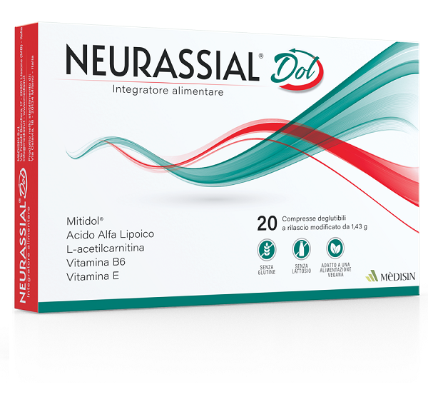 NEURASSIAL DOL 20 COMPRESSE DEGLUTIBILI A RILASCIO MODIFICATO 1,43 G SENZA GLUTINE SENZA LATTOSIO - Apotecalab srl