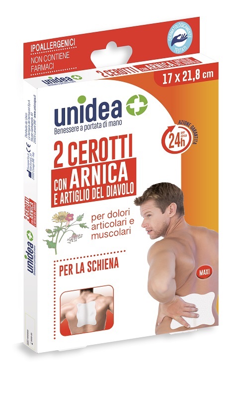 CEROTTO ALL'ARNICA UNIDEA 17X21,8 CM 2 PEZZI - Apotecalab srl