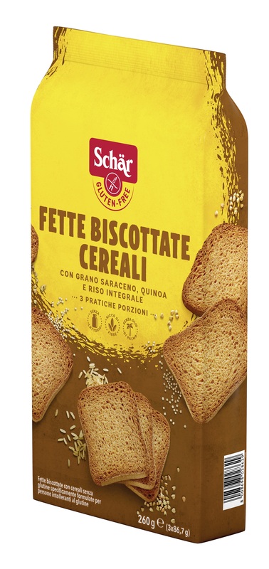 SCHAR FETTE BISCOTTATE CEREALI 3 PORZIONI DA 86,7 G - Apotecalab srl