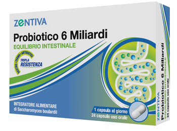 ZENTIVA PROBIOTICO 6 MILIARDI 24 CAPSULE VEGETALI - Apotecalab srl