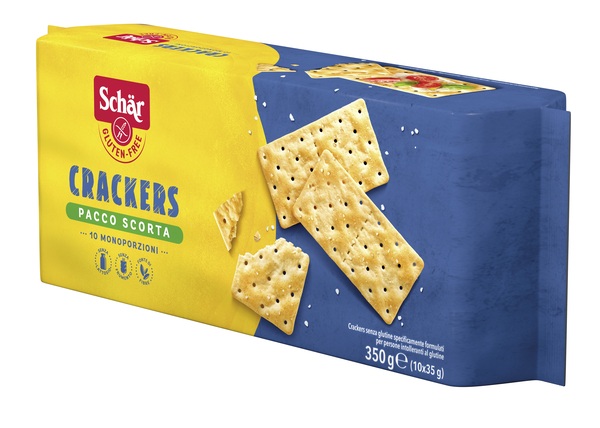 SCHAR CRACKERS SENZA LATTOSIO PACCO SCORTA 10 MONOPORZIONI DA 35 G - Apotecalab srl
