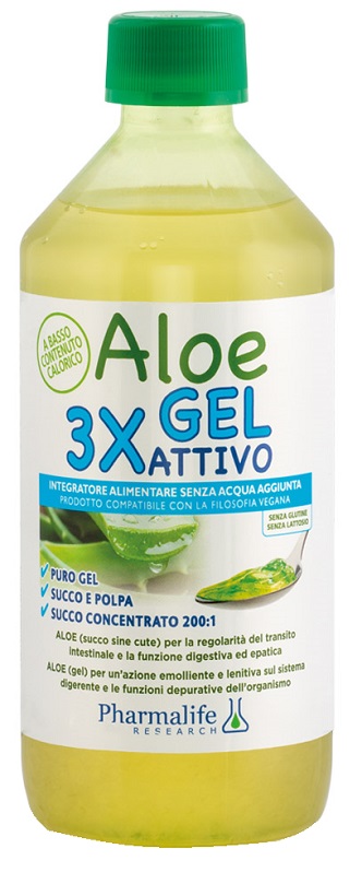 ALOE GEL 3X ATTIVO 500 ML - Apotecalab srl
