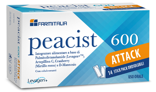 PEACIST 600 ATTACK 14 STICK PACK OROSOLUBILI - Apotecalab srl