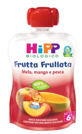 HIPP BIO FRUTTA FRULLATA MELA/MANGO/PESCA 90 G - Apotecalab srl