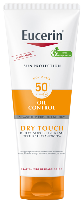 EUCERIN SUN PROTECTION OIL CONTROL DRY TOUCH SPF 50+ SUN GEL CREME 200 ML - Apotecalab srl