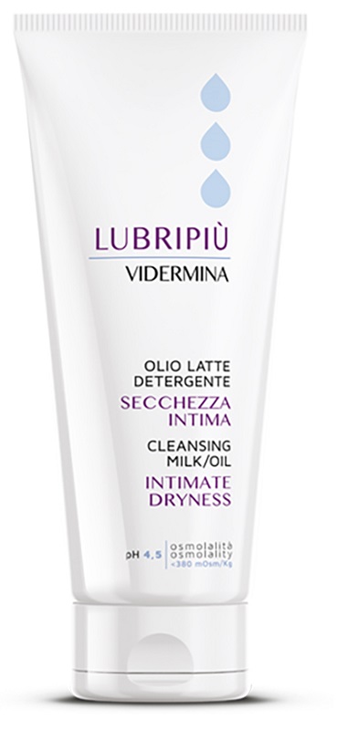 VIDERMINA LUBRIPIU' OLIO LATTE DETERGENTE SECCHEZZA INTIMA 200 ML - Apotecalab srl