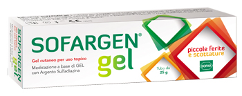 MEDICAZIONE IN GEL SOFARGEN TUBO 25 G - Apotecalab srl
