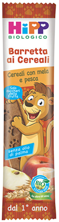 HIPP BIO BARRETTA AI CEREALI CON MELA/PESCA 20 G - Apotecalab srl