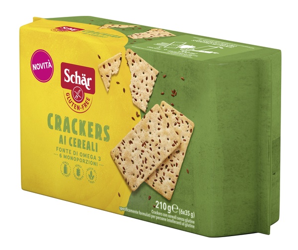 SCHAR CRACKERS CEREALI SENZA LATTOSIO 6 MONOPORZIONI DA 35 G - Apotecalab srl