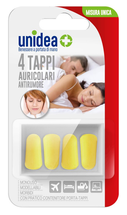 UNIDEA TAPPI AURICOLARI 4 PEZZI - Apotecalab srl