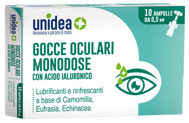 UNIDEA GOCCE OCULARI 10 FLACONCINI MONODOSE DA 0,5 ML - Apotecalab srl