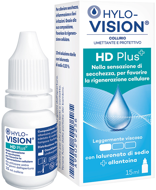 HYLOVISION HD PLUS COLLIRIO UMETTANTE E PROTETTIVO 15 ML - Apotecalab srl