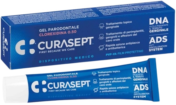 CURASEPT GEL PARODONTALE 0,5% 30 ML ADS + DNA - Apotecalab srl