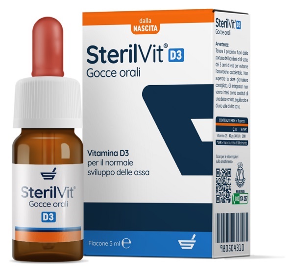 STERILVIT D3 GOCCE 5 ML - Apotecalab srl