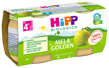 HIPP BIO OMOGENEIZZATO MELA GOLDEN 2 X 80 G - Apotecalab srl