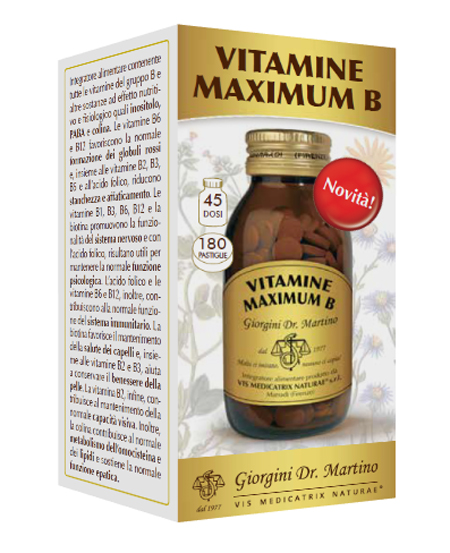 VITAMINE MAXIMUM B 180 PASTIGLIE - Apotecalab srl