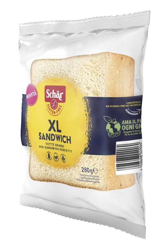 SCHAR XL SANDWICH PANE BIANCO SENZA LATTOSIO 280 G - Apotecalab srl