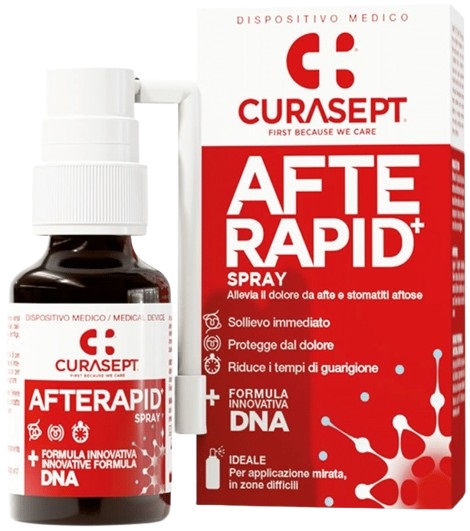 CURASEPT SPRAY AFTE RAPID DNA 15 ML - Apotecalab srl