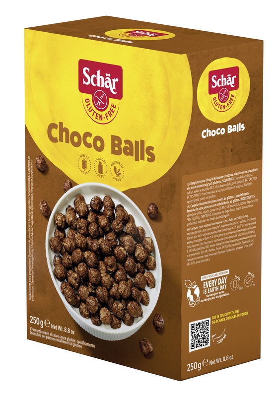 SCHAR CHOCO BALLS CEREALI SENZA LATTOSIO 250 G - Apotecalab srl
