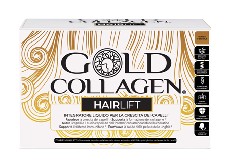 GOLD COLLAGEN HAIRLIFT 10 FLACONI DA 50 ML - Apotecalab srl