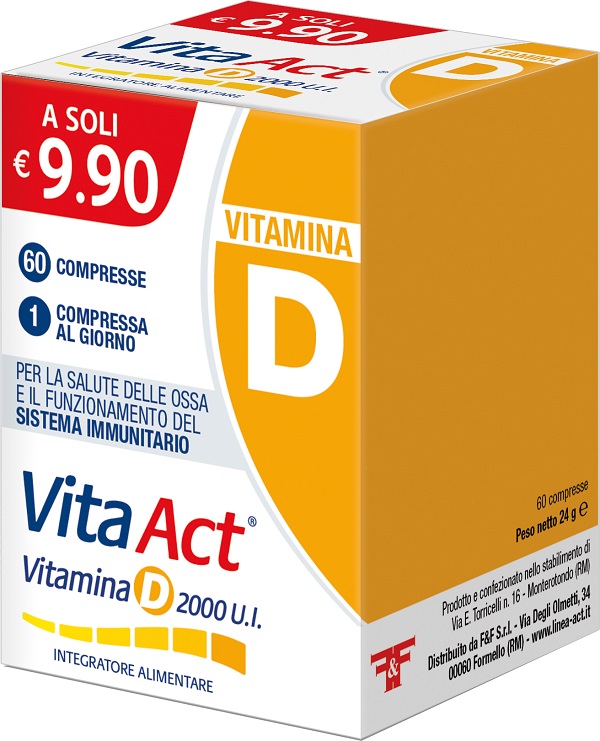 VITA ACT VITAMINA D 2000UI 60 COMPRESSE - Apotecalab srl