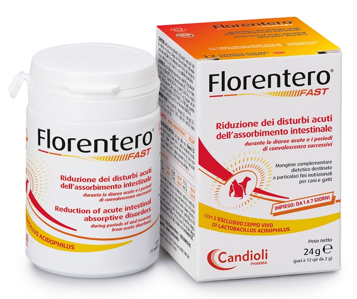 FLORENTERO FAST BARATTOLO DA 12 COMPRESSE APPETIBILI DA 2 G - Apotecalab srl