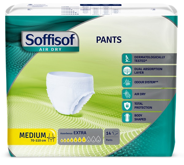 PANNOLONE SOFFISOF AIR DRY PANTS EXTRA M 14 PEZZI - Apotecalab srl