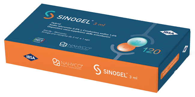 SIRINGA INTRA-ARTICOLARE SINOGEL 2,4% ACIDO IALURONICO + 1,6% CONDROITINA SODICA 3ML + 1 AGO - Apotecalab srl