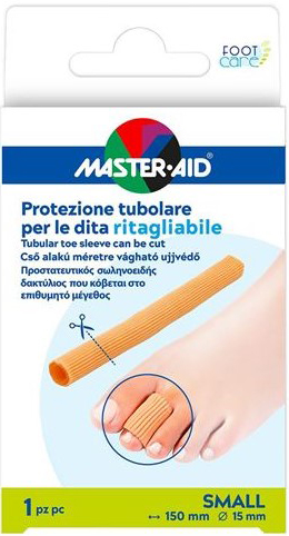 PROTEZIONE TUBOLARE MASTER-AID FOOTCARE RITAGLIABILE 15 CM 15 MM SMALL C6 - Apotecalab srl