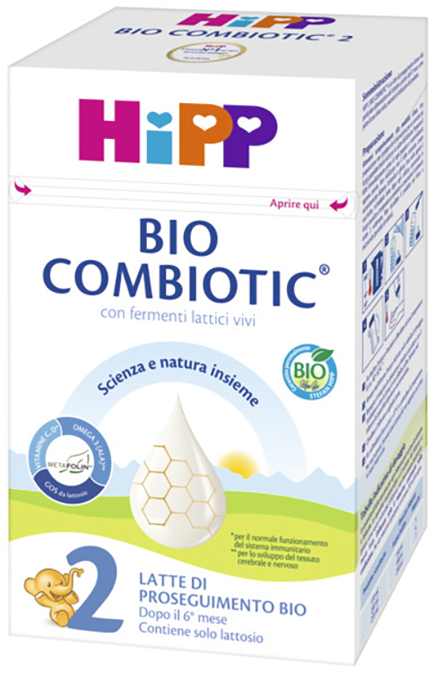 HIPP LATTE 2 COMBIOTIC 600 G BIO - Apotecalab srl