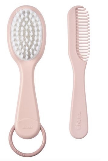 BEABA SPAZZOLA+PETTINE BAMBINI 2IN1 ROSA - Apotecalab srl