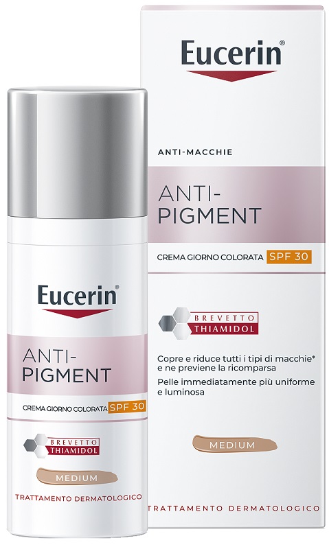 EUCERIN ANTI-PIGMENT GIORNO SPF30 COLORATO MEDIUM 50 ML - Apotecalab srl