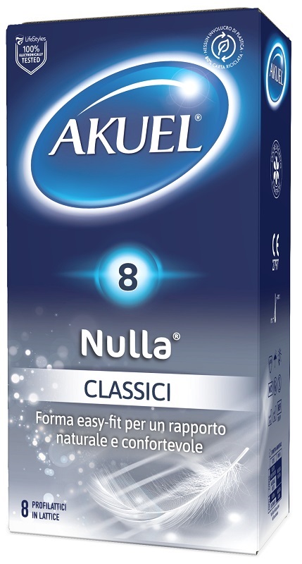 PROFILATTICO AKUEL NULLA CLASSICO 8 PEZZI - Apotecalab srl