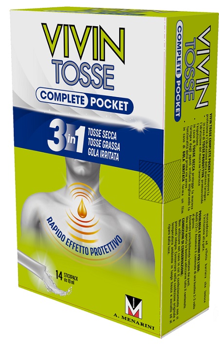 VIVIN TOSSE COMPLETE POCKET 14 STICK PACK DA 10 ML - Apotecalab srl