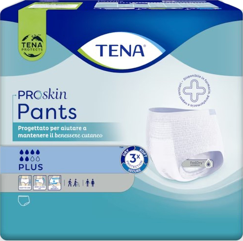 PANNOLONE PER INCONTINENZA TENA PANTS PLUS EXTRALARGE 12 PEZZI - Apotecalab srl