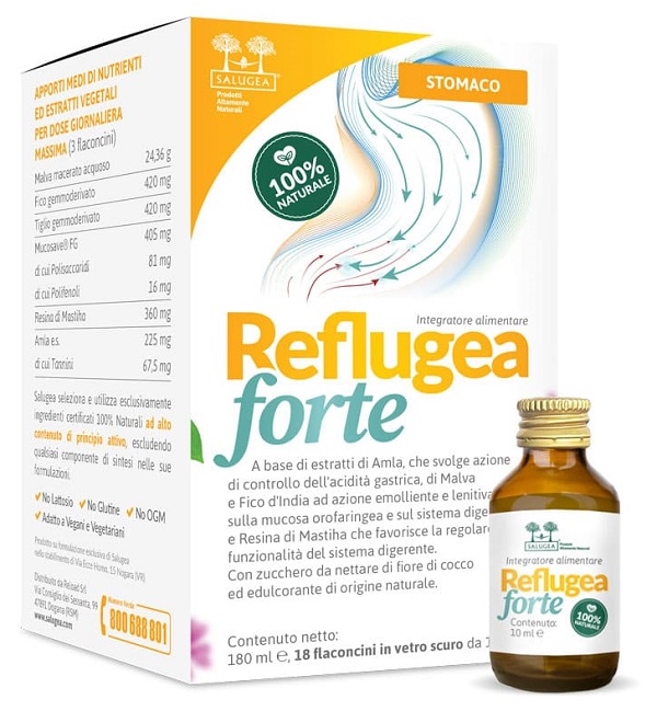 SALUGEA REFLUGEA FORTE 18 FLACONCINI DA 10 ML - Apotecalab srl