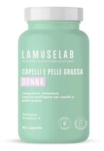 LAMUSELAB CAPELLI E PELLE GRASSA DONNA 90 CAPSULE - Apotecalab srl