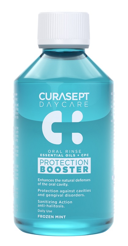 CURASEPT DAYCARE COLLUTORIO PROTECTION BOOSTER FROZEN MINT 500 ML - Apotecalab srl